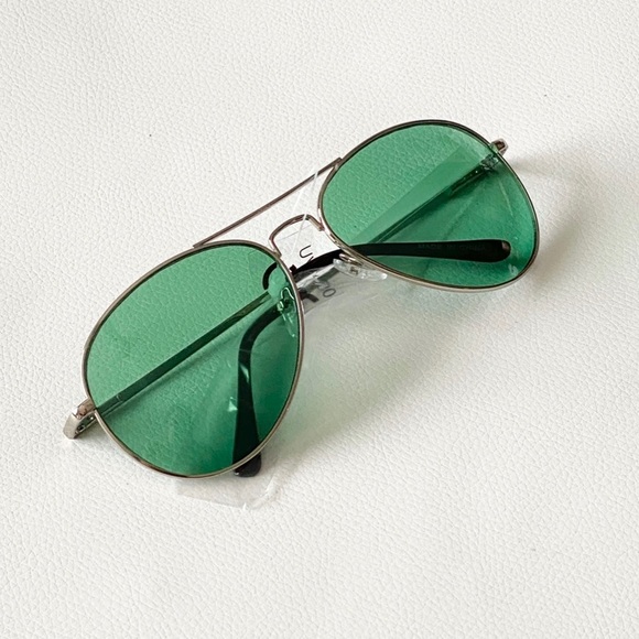 new 57mm Metal Frame Aviator Sunglasses ☻ Green - Picture 3 of 7